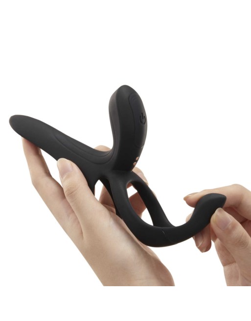 PLEASURE PIVOT Vibromasseur pour couples contrôlé par application - Noir