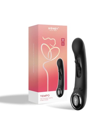 Tempo vibromasseur G-spot avec capteurs de pression et application Noir