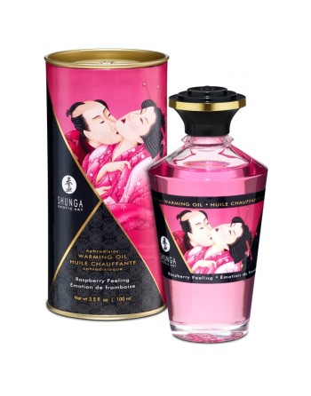 Huile chauffante aphrodisiaque - Framboise 100ml